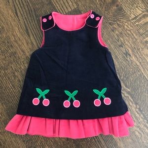 NWOT Reversible Navy/Pink Florence Eiseman Corduroy Dress 3M